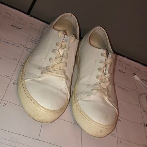 WHITE AND CREAM SNEAKERS!!